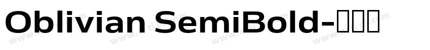 Oblivian SemiBold字体转换